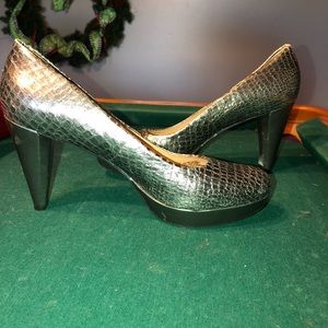 Antonio Melani snake skin heels